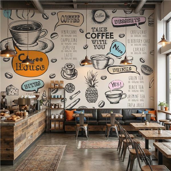 Cafe Bar Duvar Kağıdı 010